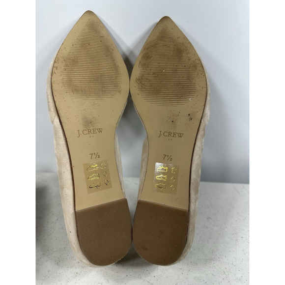 J CREW Sueded Zoe d'Orsay Flats in Saddle Size 7,5 - Picture 7 of 7